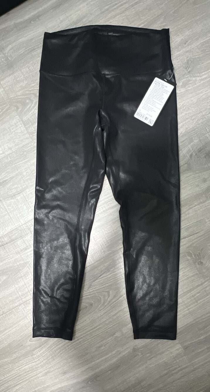 NWT Lululemon Wunder Train HR Tight 25" Foil Radiate Print Black Size 10